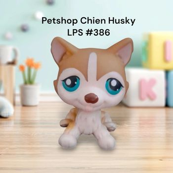 Little Petshop Chien Husky LPS #386 Hasbro