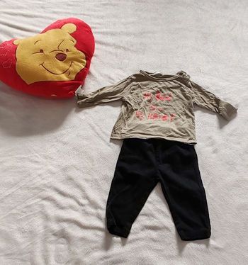 Ensemble, T-shirt manche longue+ pantalon garçon 6 mois