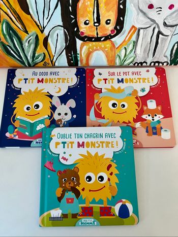 Lot livres p'tit monstres