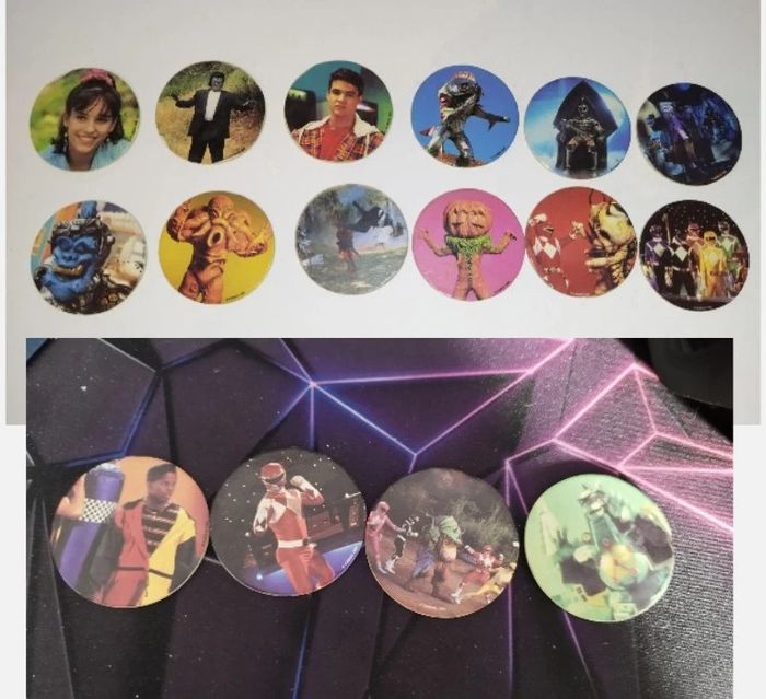 Lot pogs Power Rangers avimage caps vintage rare World pog