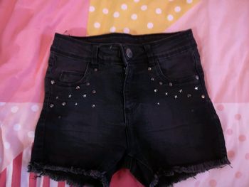 Short Jean noir toute saison