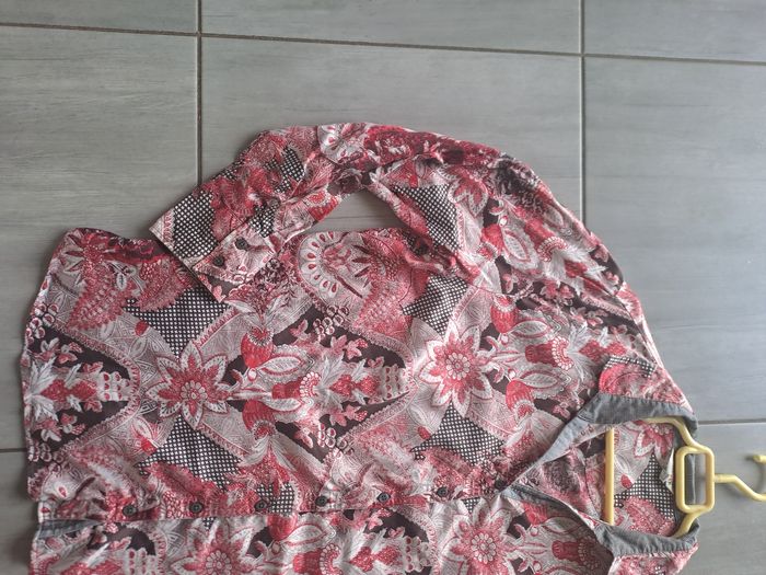 Chemise rose gris my way FER Taille 50 - photo numéro 3