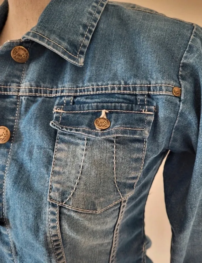 Veste en jean fille bleue claire Lisa Rose Z Génération Taille 12ans - photo numéro 4