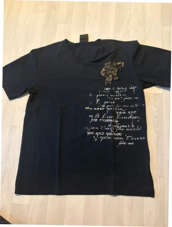 T-shirt noir XXL manches courtes vigoz bouloché