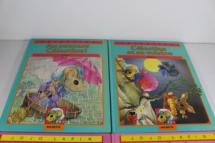 Hachette 1979 5 livres anciens Jojo Lapin, Celestine et Ranita - photo numéro 2
