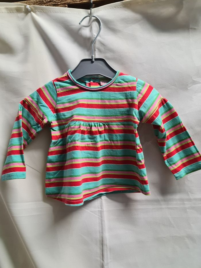 Haut fille rayé couleurs vives