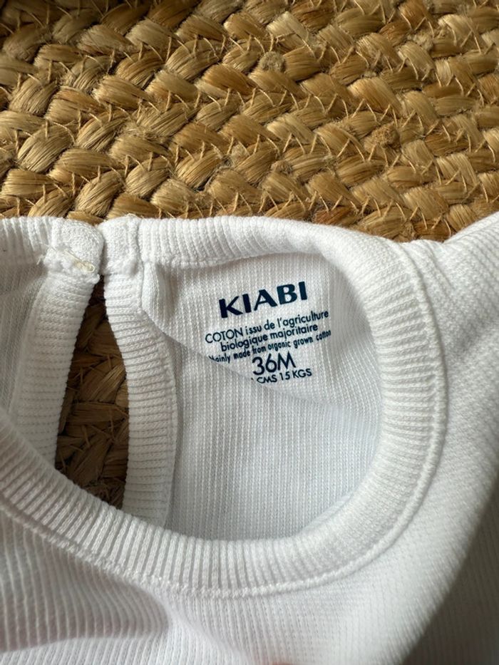 Tee shirt blanc et bandeau - taille 36 mois - photo numéro 2