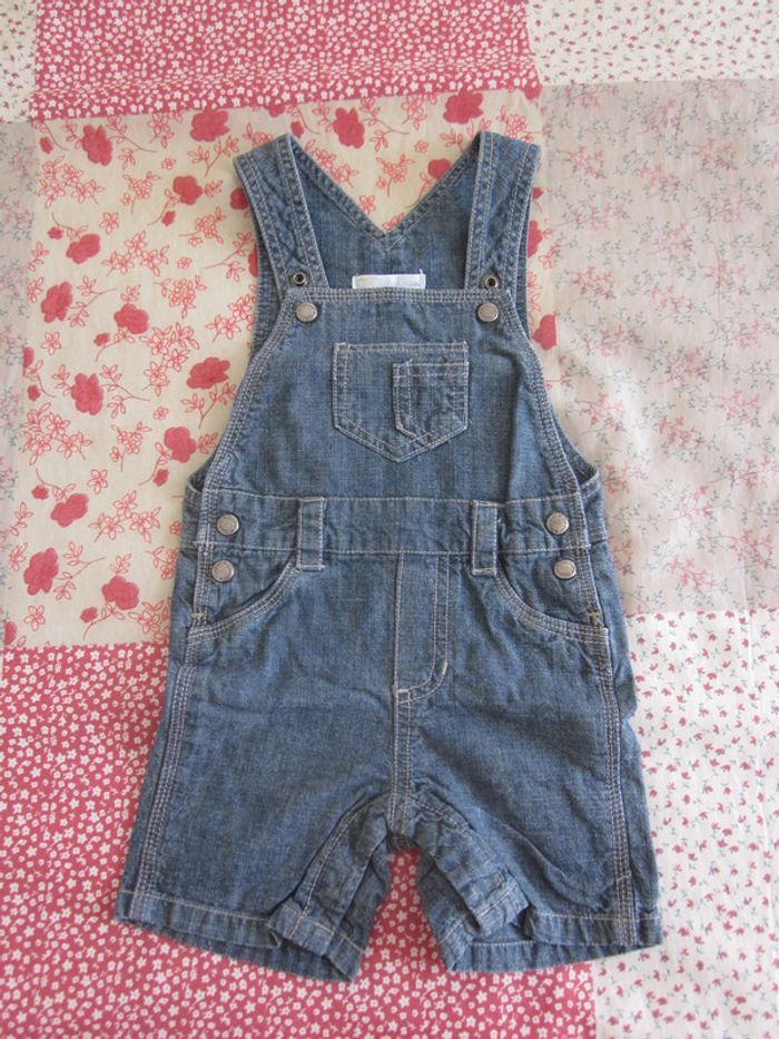 Salopette short en jean 6 mois