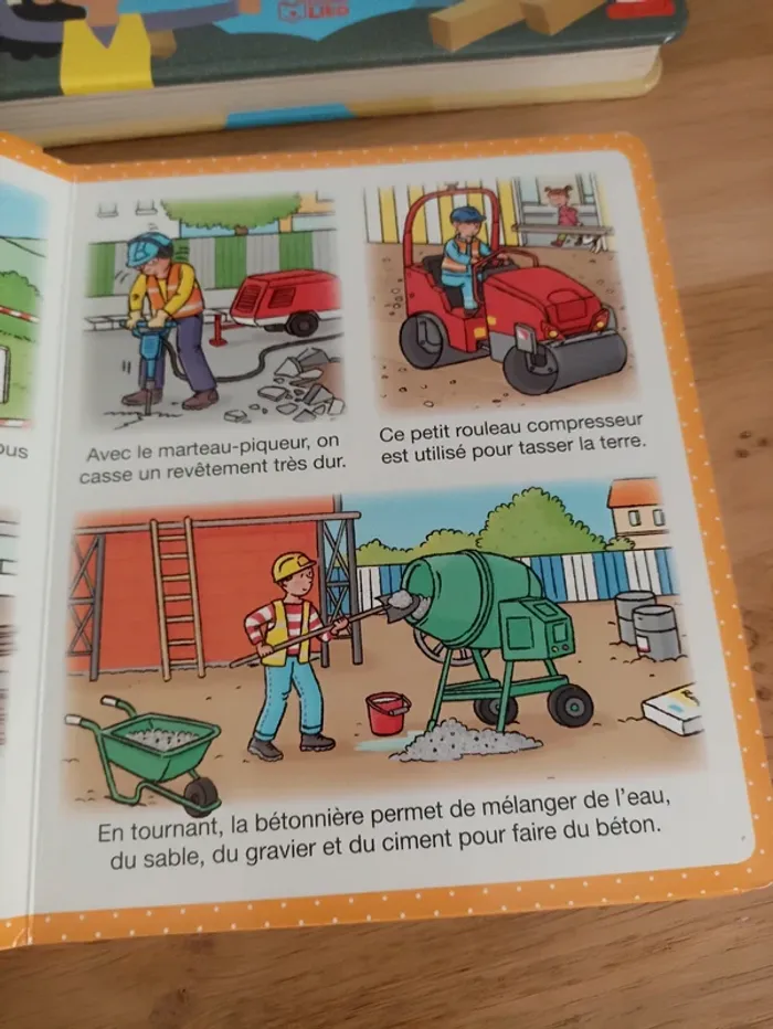 Lot de 2 livres sur les chantiers livre puzzle et imagier. - photo numéro 8