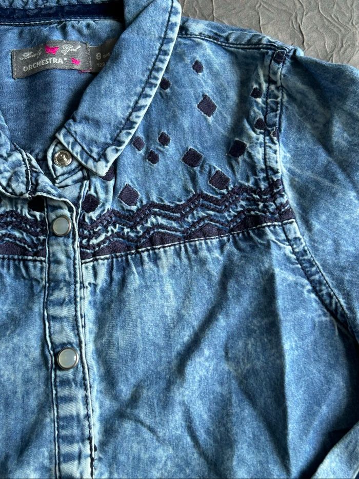 Chemise en jean fille Orchestra - photo numéro 3