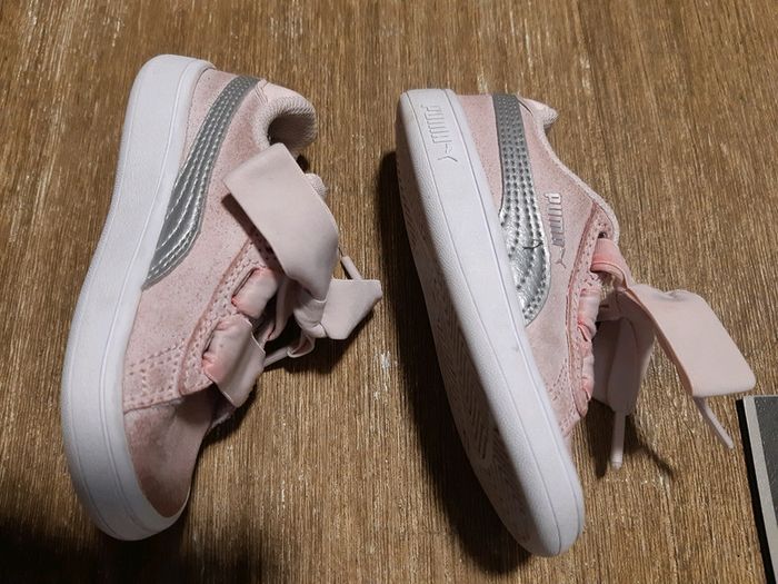 Baskets Puma bebe fille rose 23 - photo numéro 4
