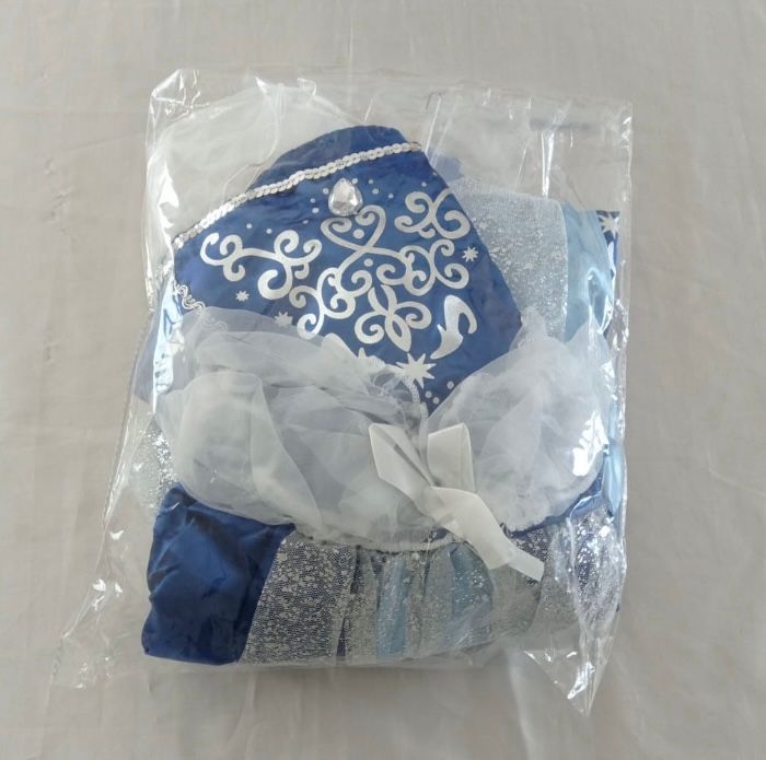 Déguisement robe princesse bleu marine et accessoires 5ans - photo numéro 6