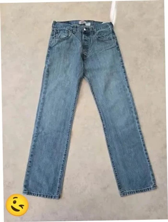 Jeans Levi's 501 W30 FR40 coupe droite bleu Homme Men pan409b - photo numéro 3