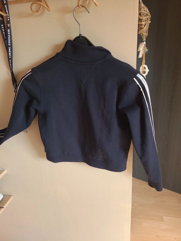 Veste zippée marine 10 ans tommy - photo numéro 8