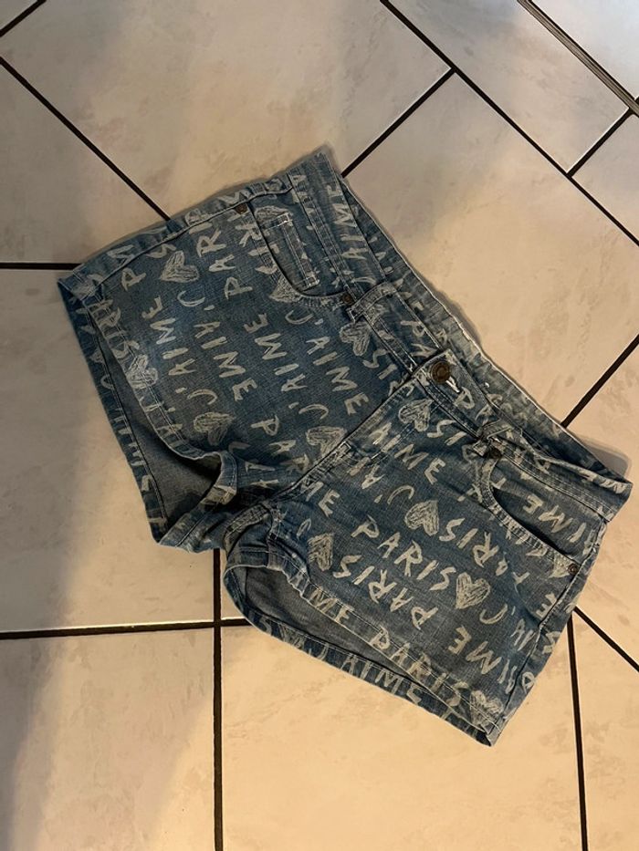 Short en jeans