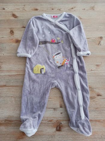 Pyjama fille velour DPAM 6 mois