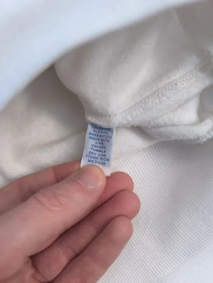 Pull Ralph Lauren homme taille XL blanc logo bleu marine Polo excellent état - photo numéro 9