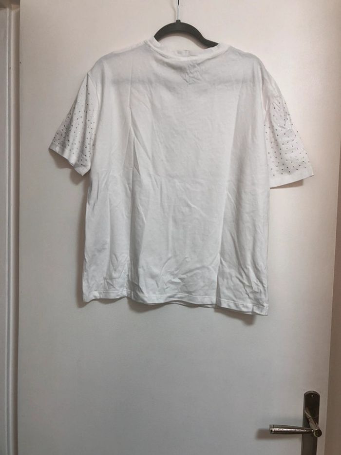 Superbe beau t-shirt à strass Zara neuf avec étiquette taille M - photo numéro 6