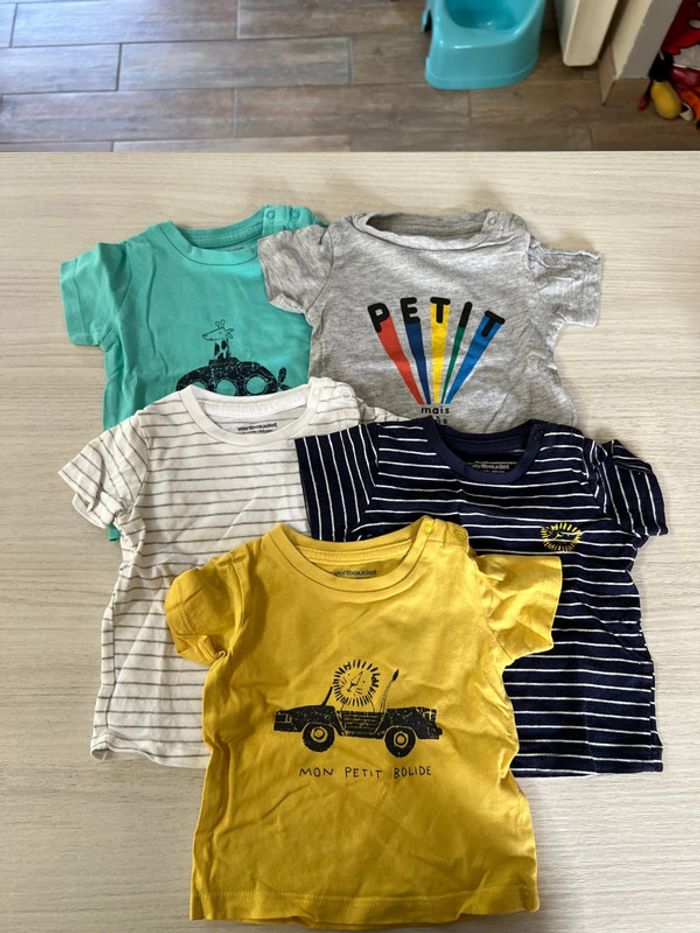 Lot 5 t-shirts Verbaudet 3 mois - photo numéro 2
