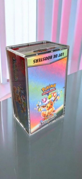 Protection acrylique premium pour display bundle Pokémon aimantée épaisse