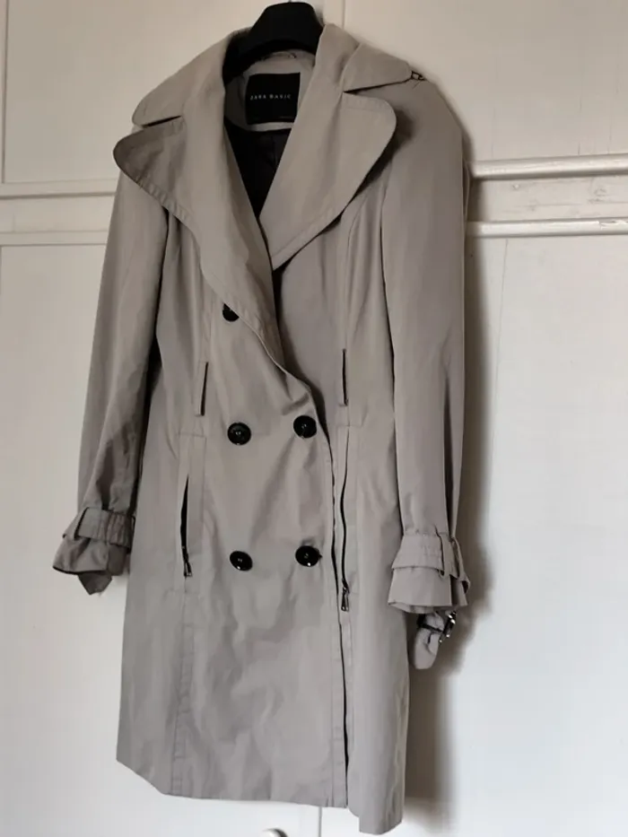 Trench long femme Zara XS