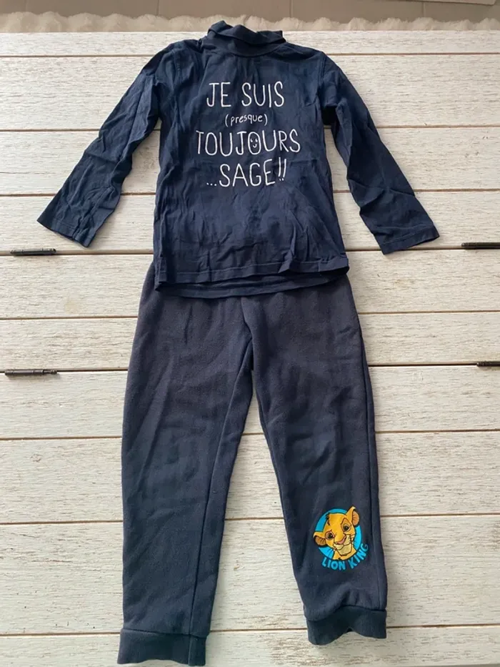 Ensemble polo col roulé + jogging 3/4 ans - photo numéro 2