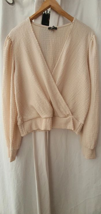 Blouse smockée manches longues neuve