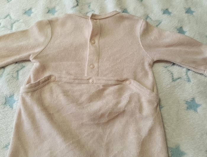 Pyjama bébé Kiabi – 1 mois – Rose « Pipelette comme maman » - photo numéro 5