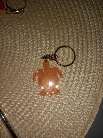 Porte clé tortue en résine epoxy