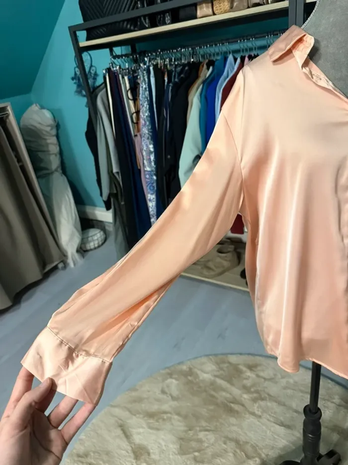 Chemise shein satin - photo numéro 4