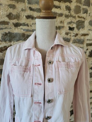 Veste en jean rose pâle LH Taille 32 34