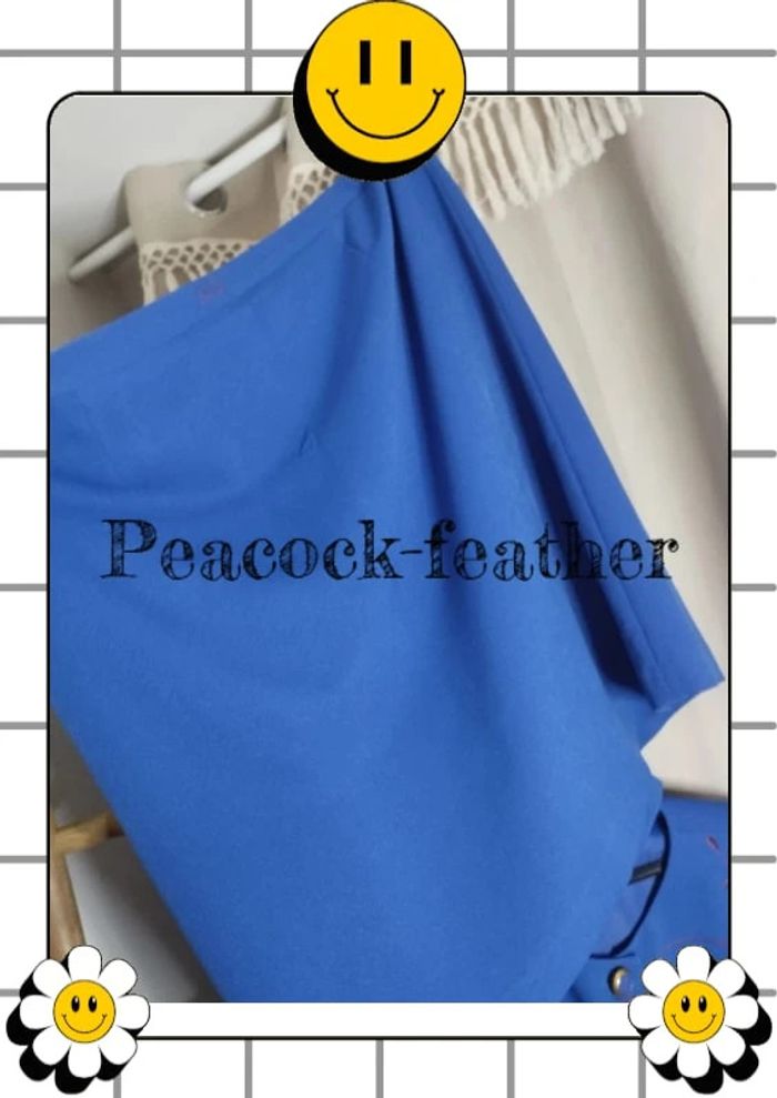 Tailleur bleu jupe 56 - photo numéro 8