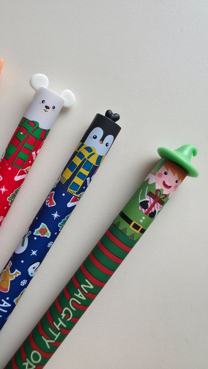 Lot de 5 stylos animaux collection Noël 🎅 - photo numéro 3