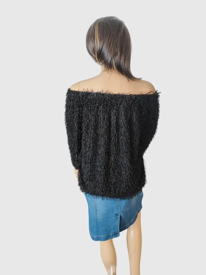 Pull Zara Knit Noir - Taille L - photo numéro 4