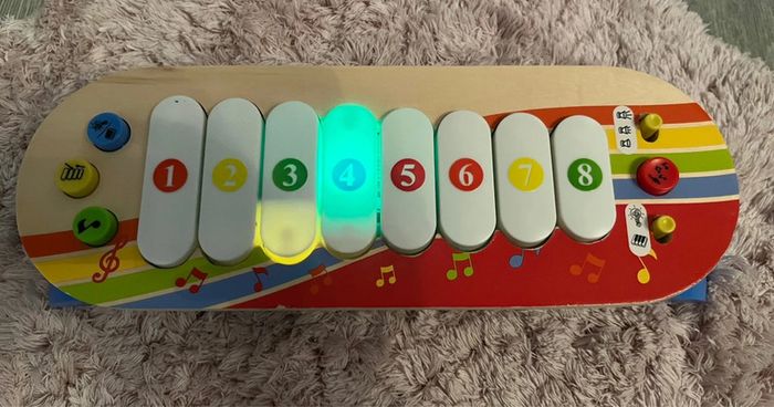 Ensemble de musique xylophone et tambour en bois Playtive - photo numéro 3