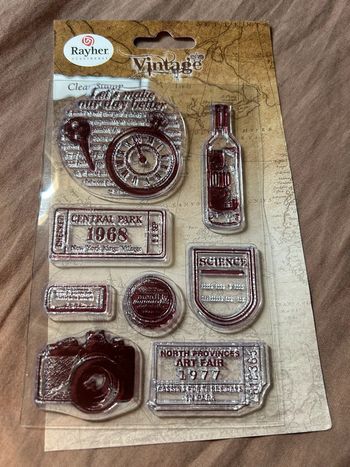 Planche neuve de tampons Vintage Rayher
