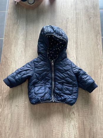 Doudoune bleu à ♡