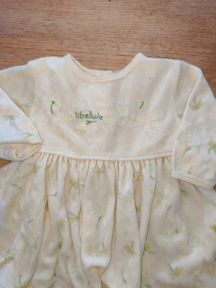 Robe fille jaune 3 mois excellent état - photo numéro 3