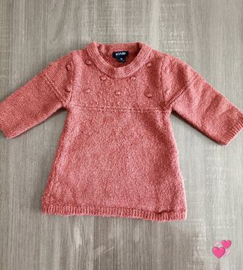 Robe pull manches longues Kiabi 1 mois