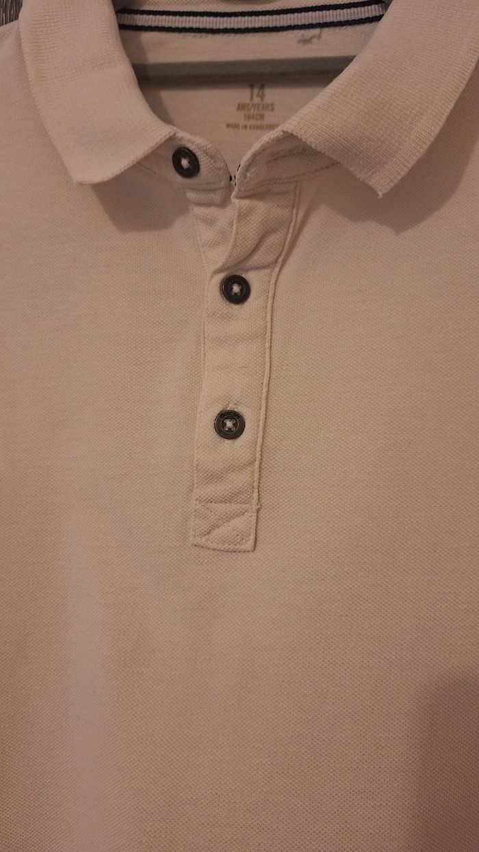 Polo manches courtes uni crème - photo numéro 4