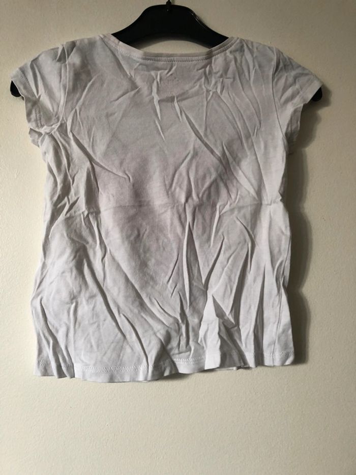 T-shirt blanc imprimé coeur (J) - photo numéro 2