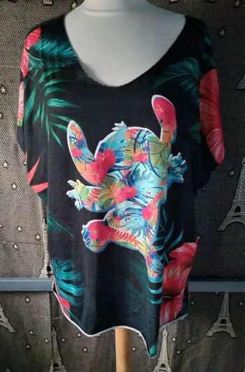 T-shirt Stitch imprimé tropical taille 52-54