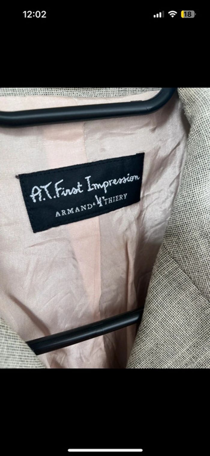 Veste de costume Armand Thiery taille S - photo numéro 3
