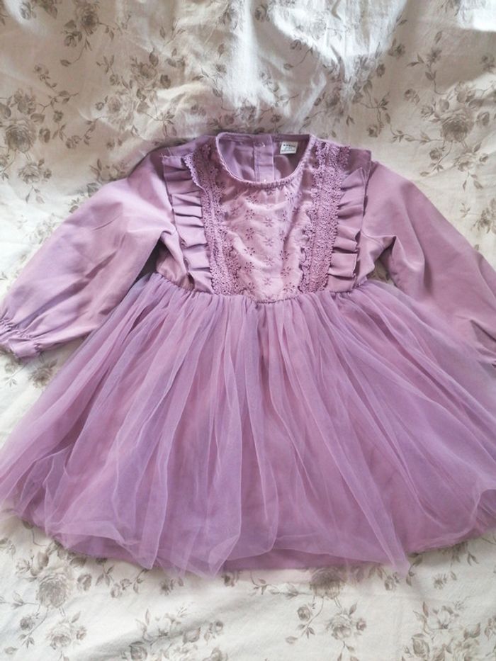 Robe princesse lilas 2 3 ans