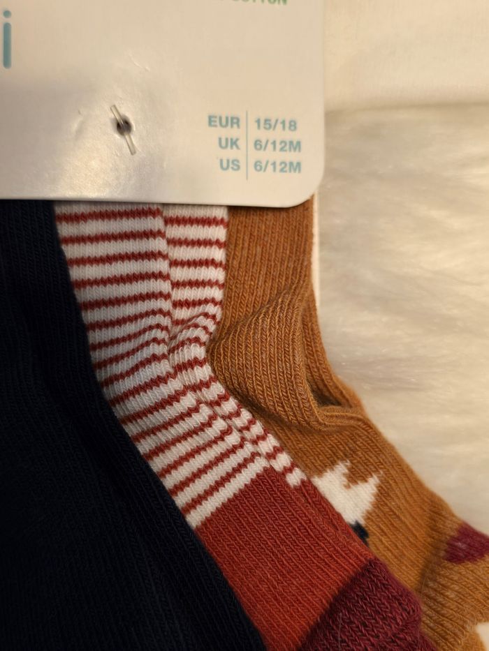 NEUFS!!!  (non portés)🤩👍💙superbe lot  bodies et chaussettes 6 MOIS GARÇON 💙💙💙 - photo numéro 8