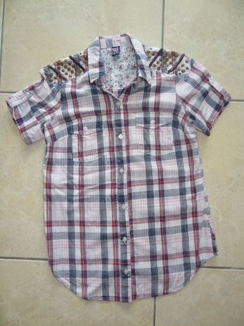 chemisier à carreaux Bershka