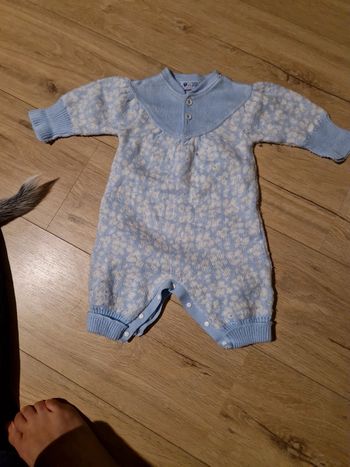 Ensemble vintage années 80 taille 3 mois made in France