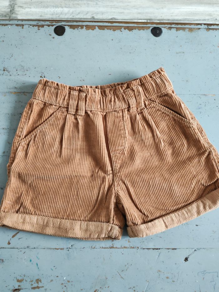 Short velours marron camel Gemo – 6 ans réglable - photo numéro 2