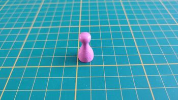 Pion rose Madame CHOSE pièce détachée jeu de société Super Cluedo Parker #B43