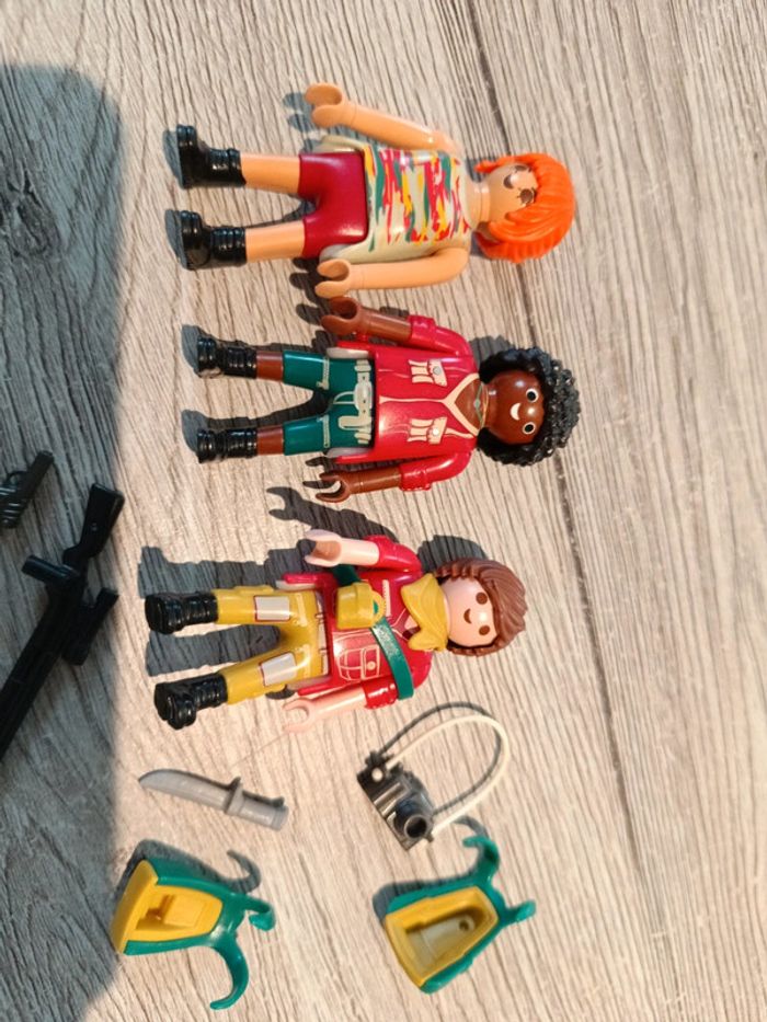 Personnages Playmobil 9429 explorateurs dinosaure lot - photo numéro 2